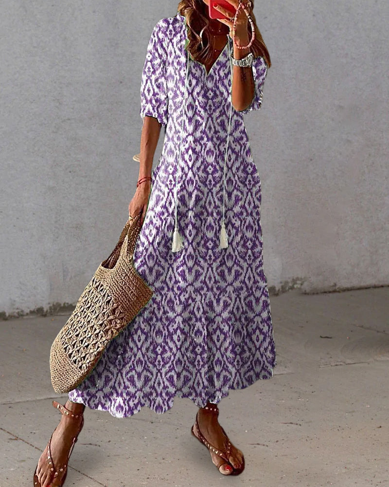 Isabelle™ - Boho Dress With Tummy Coverage