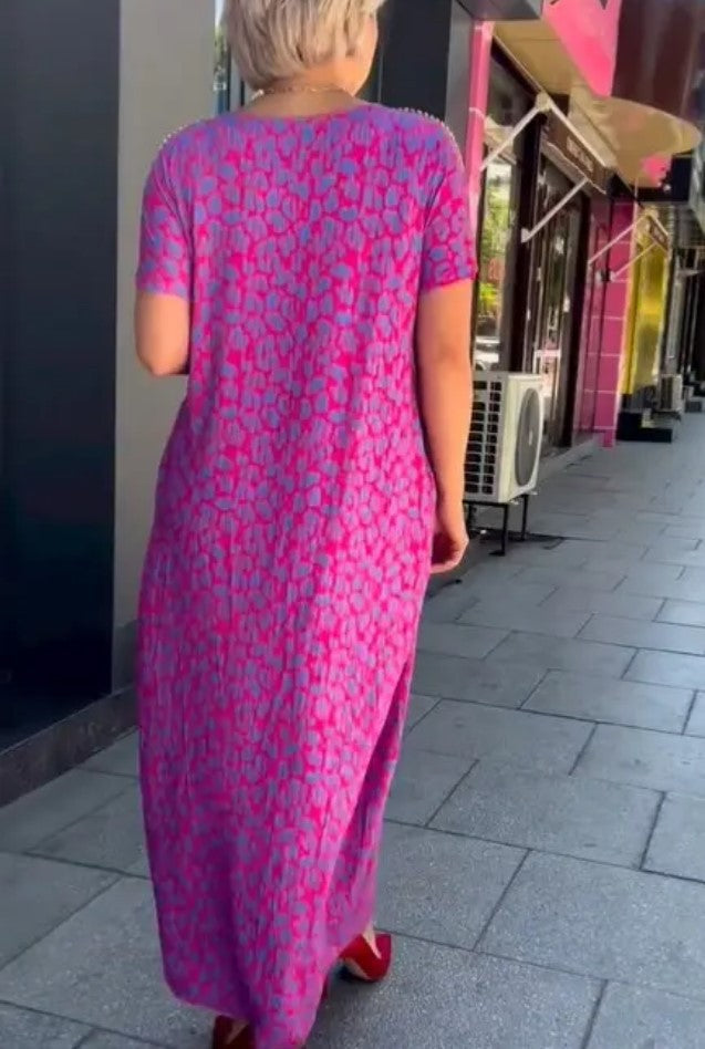 Caynora™ | Plus Size Printed Dress