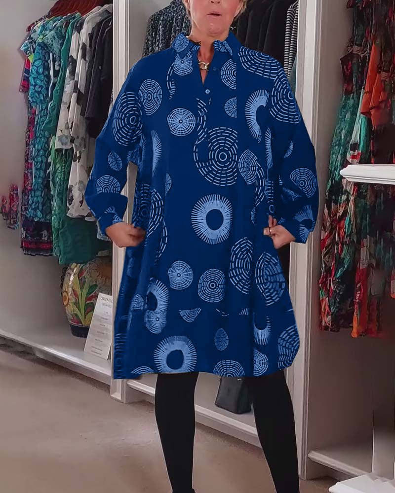 Meliora™ | Casual Geometric Print Dress