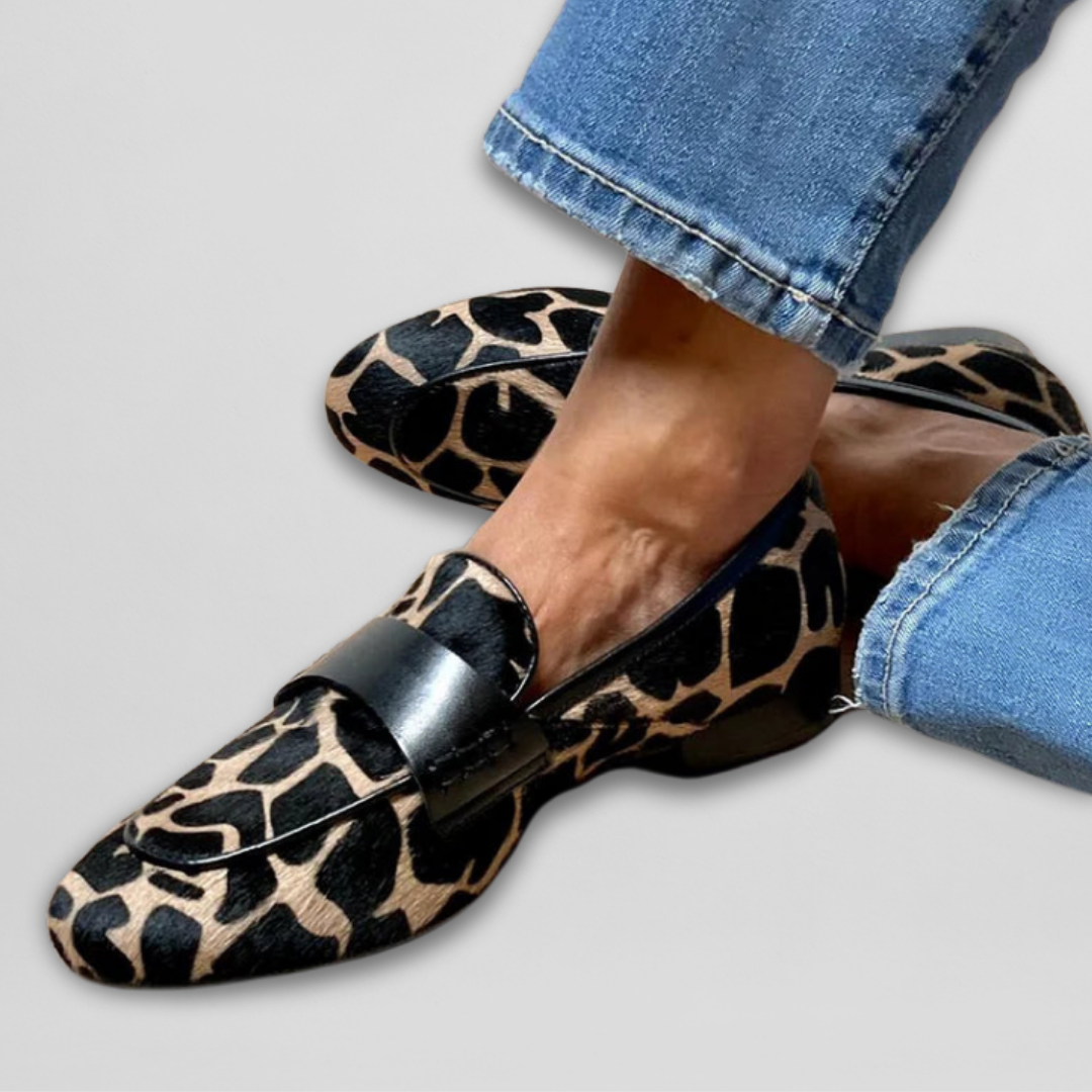 Reine | Animal-Print Loafers
