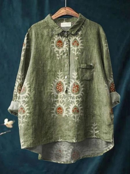 Donna™ | Tummy covering floral shirt