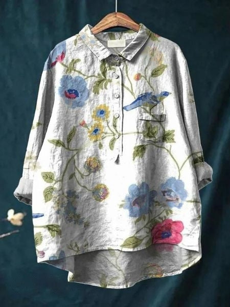 Donna™ | Tummy covering floral shirt