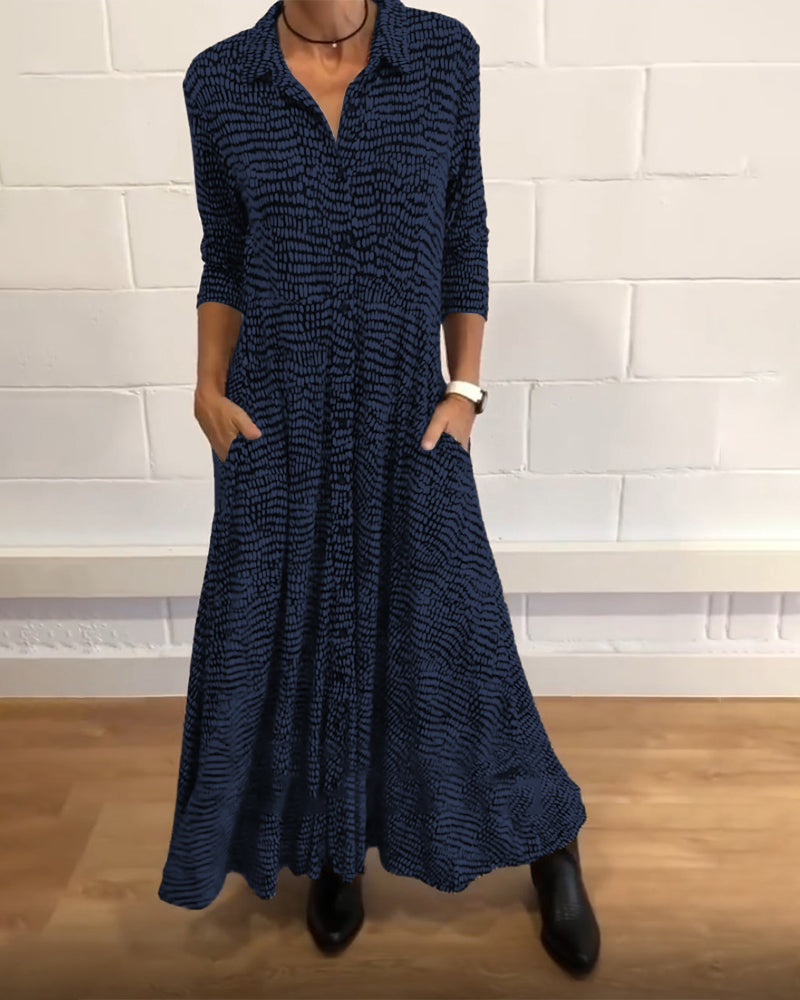 LYVÉA™ | Sophisticated Pocket Midi Dress