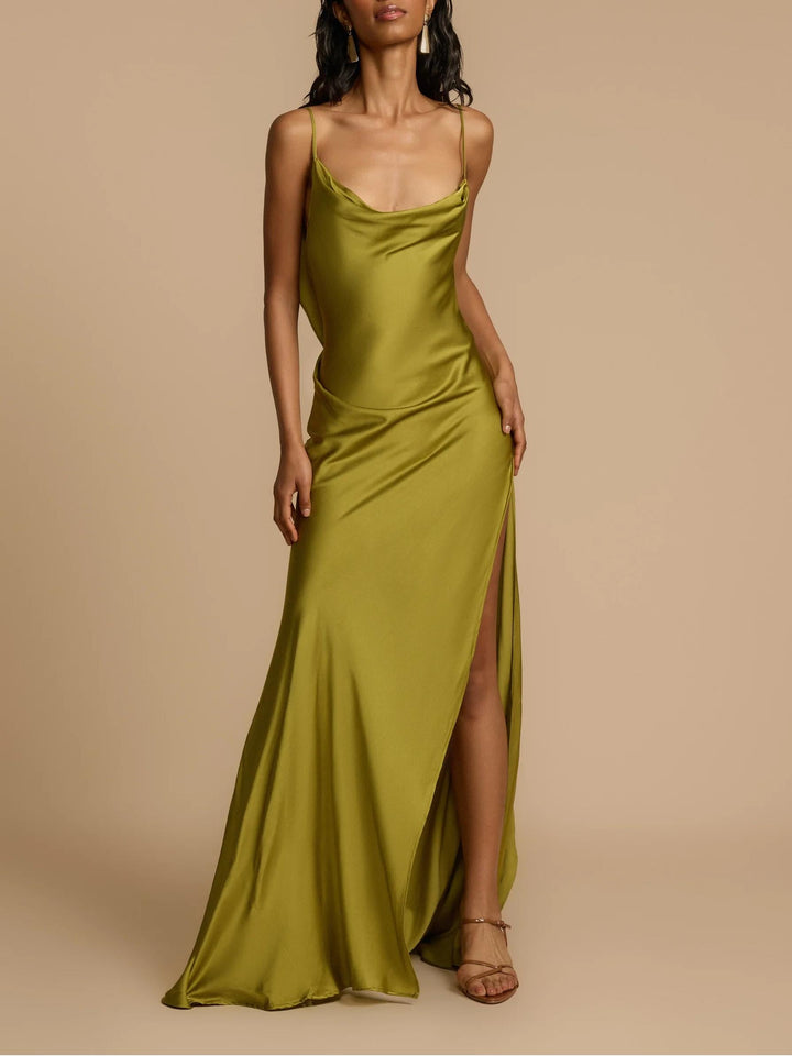 Isolde™ | Satin Luxe Maxi Dress