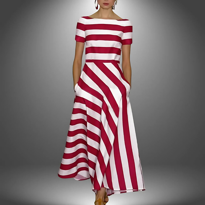 MARGAUX™ | Airy Dress With Subtle Stripes