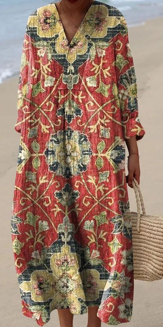 Everleigh - Chic Vintage Floral Print Dress