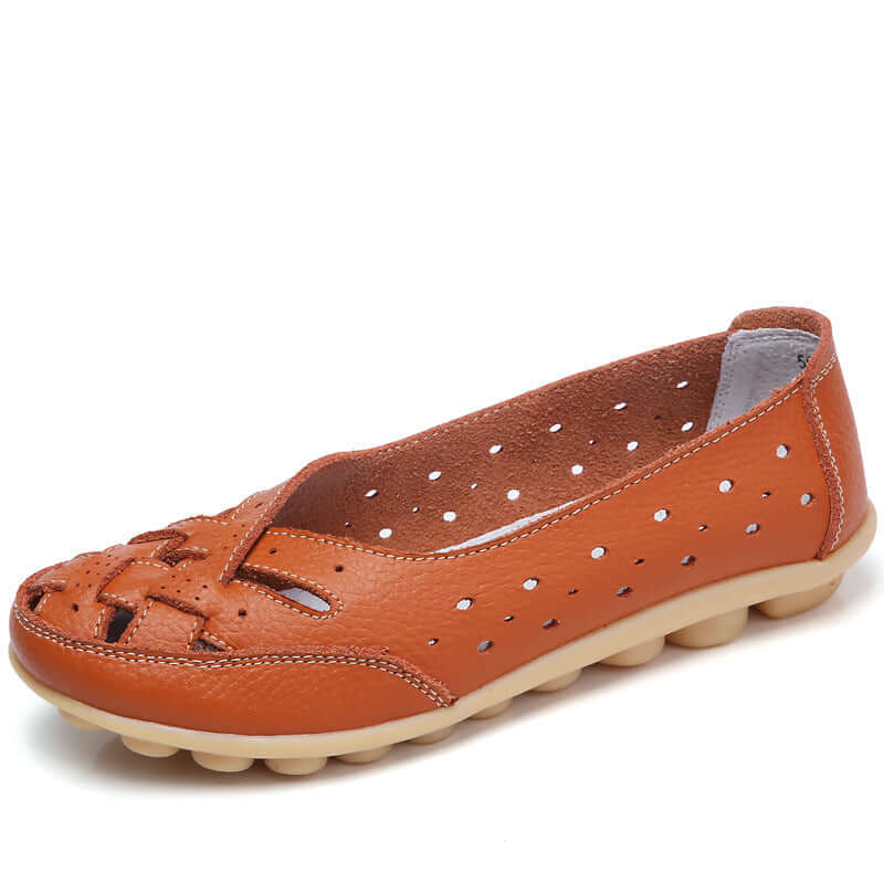 Elane - Breathable Leather Orthopedic Loafers