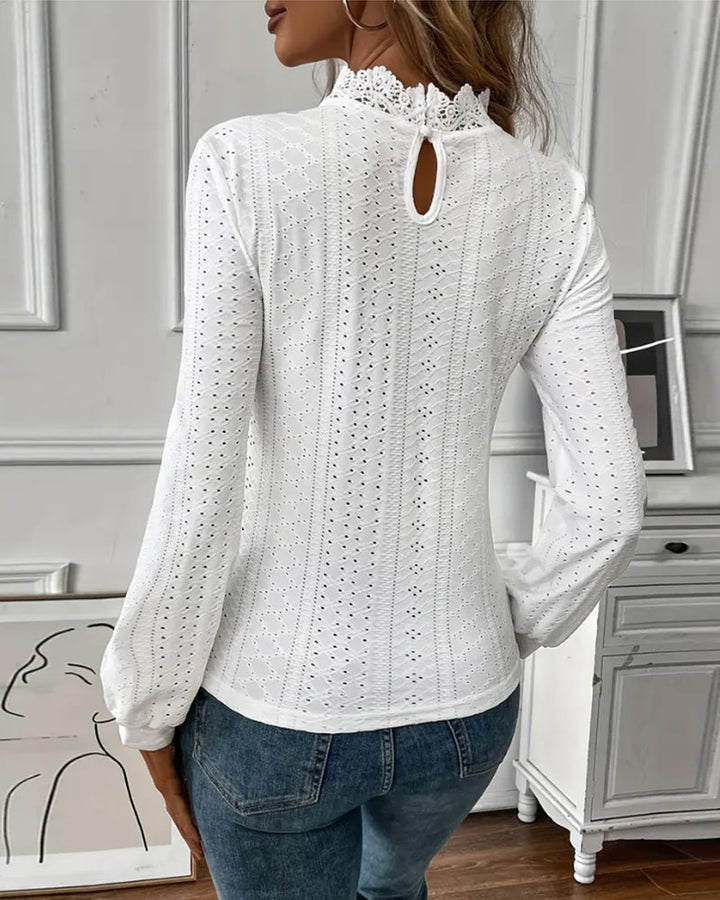 Corvessa™ | Classic Lace Long Sleeve Top