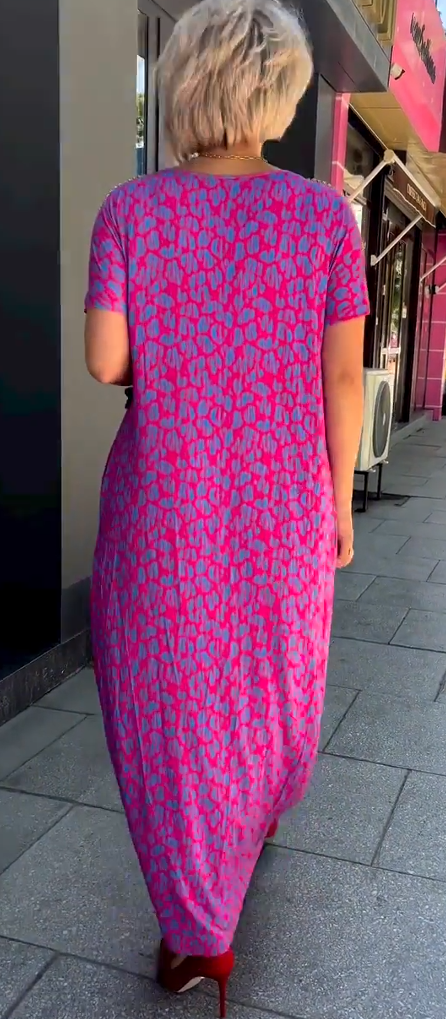 Caynora™ | Plus Size Printed Dress