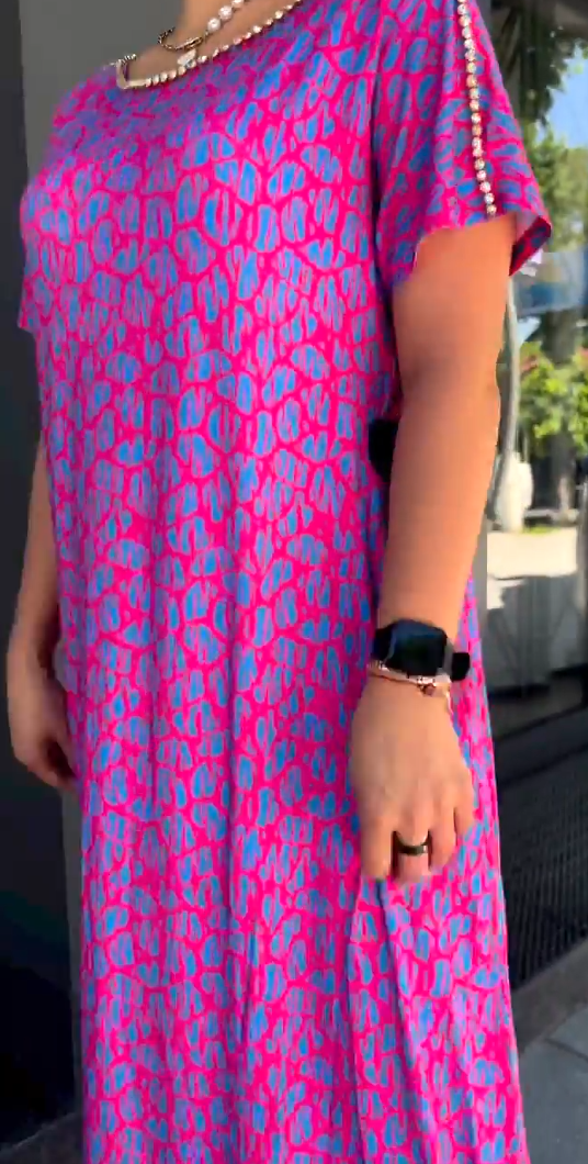 Caynora™ | Plus Size Printed Dress