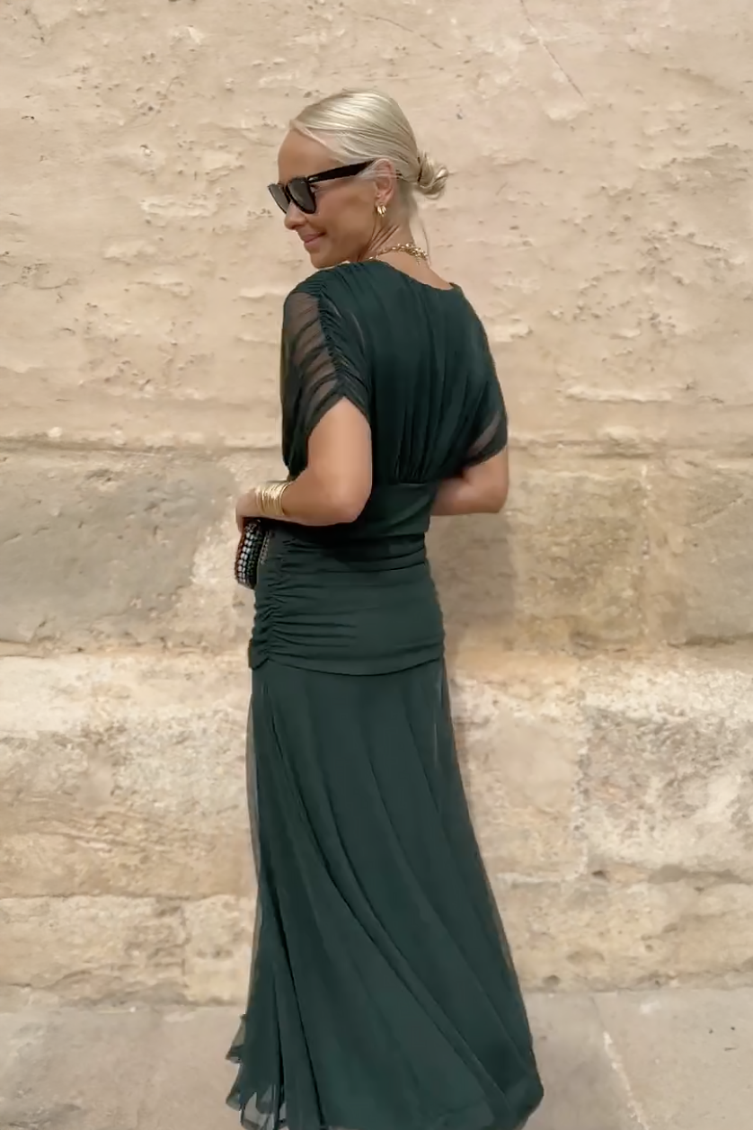 Avyra™ | Luxe V-Neck Dress