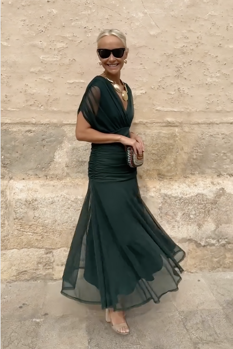 Avyra™ | Luxe V-Neck Dress