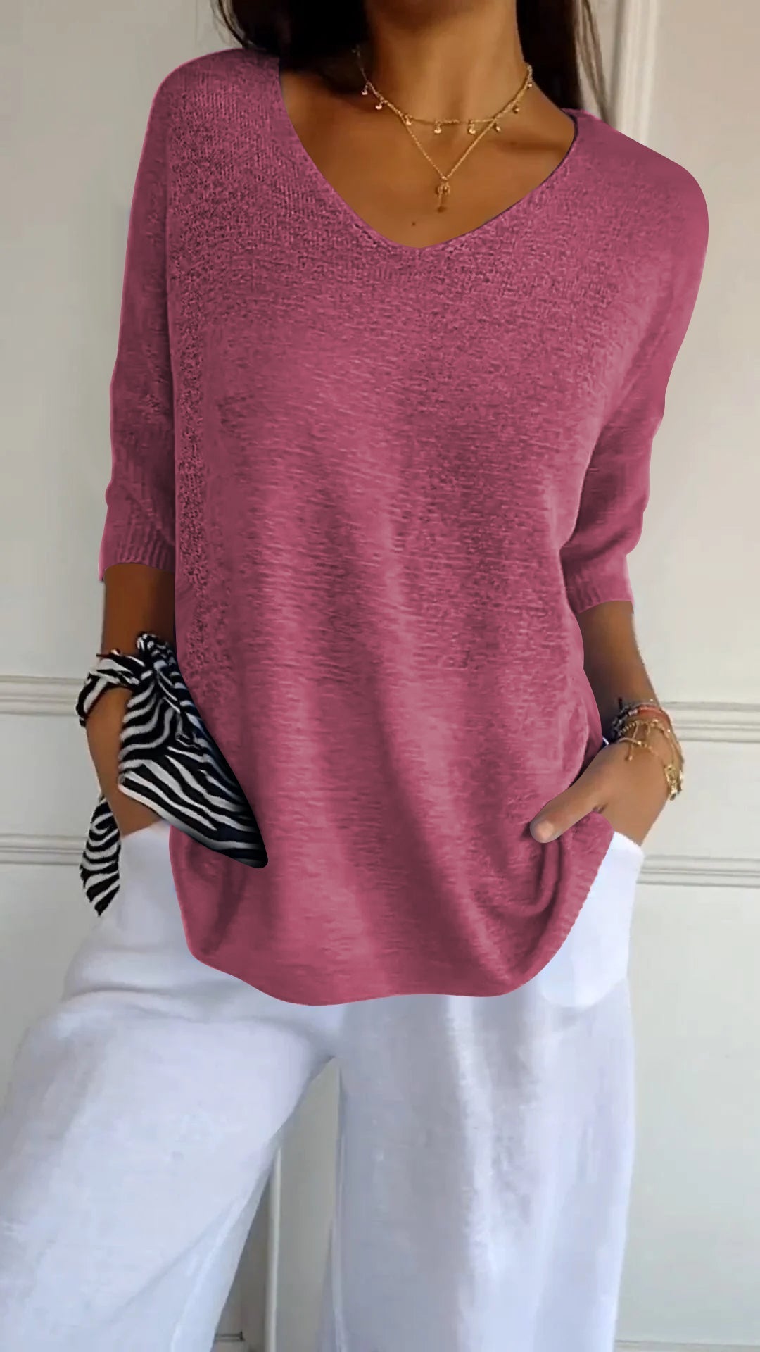 Norvelle™- Timeless V-Neck Top