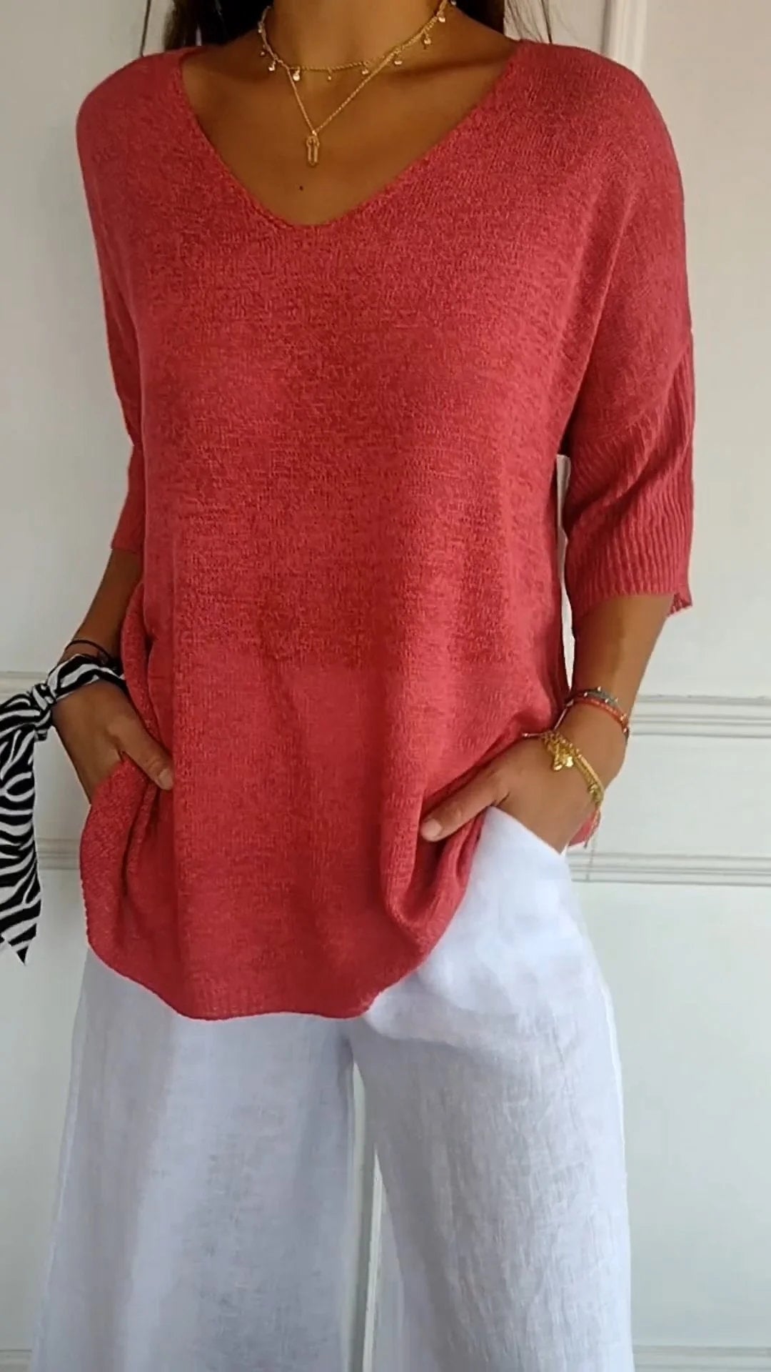 Norvelle™- Timeless V-Neck Top