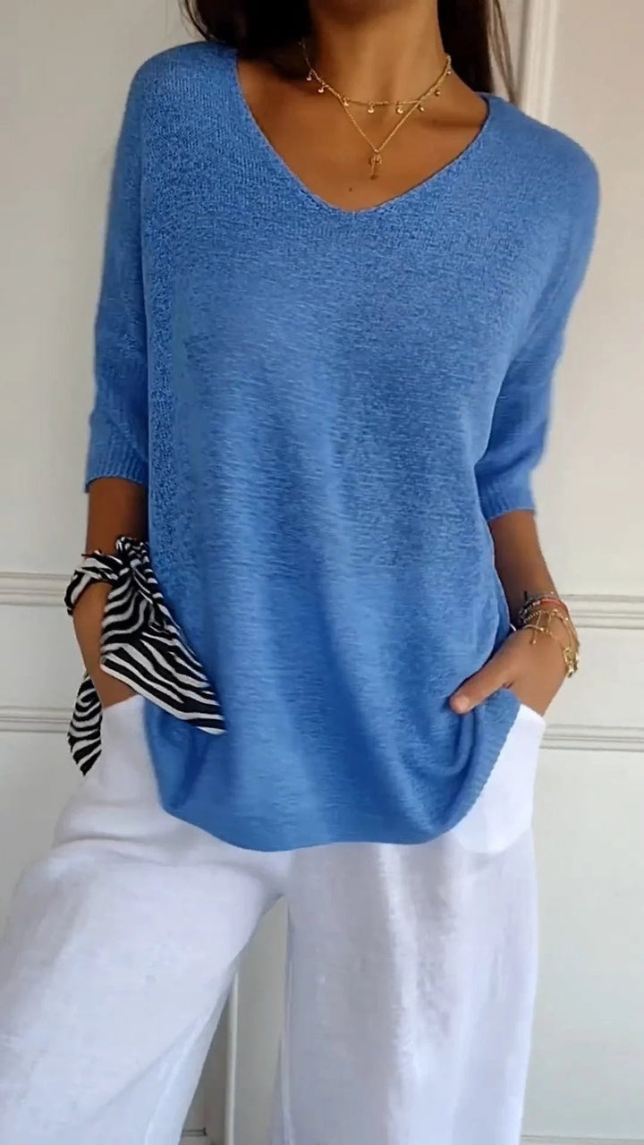 Norvelle™- Timeless V-Neck Top