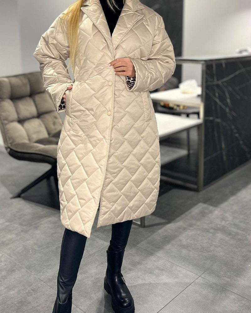 Zanira™ | Mid-Length Lapel Coat