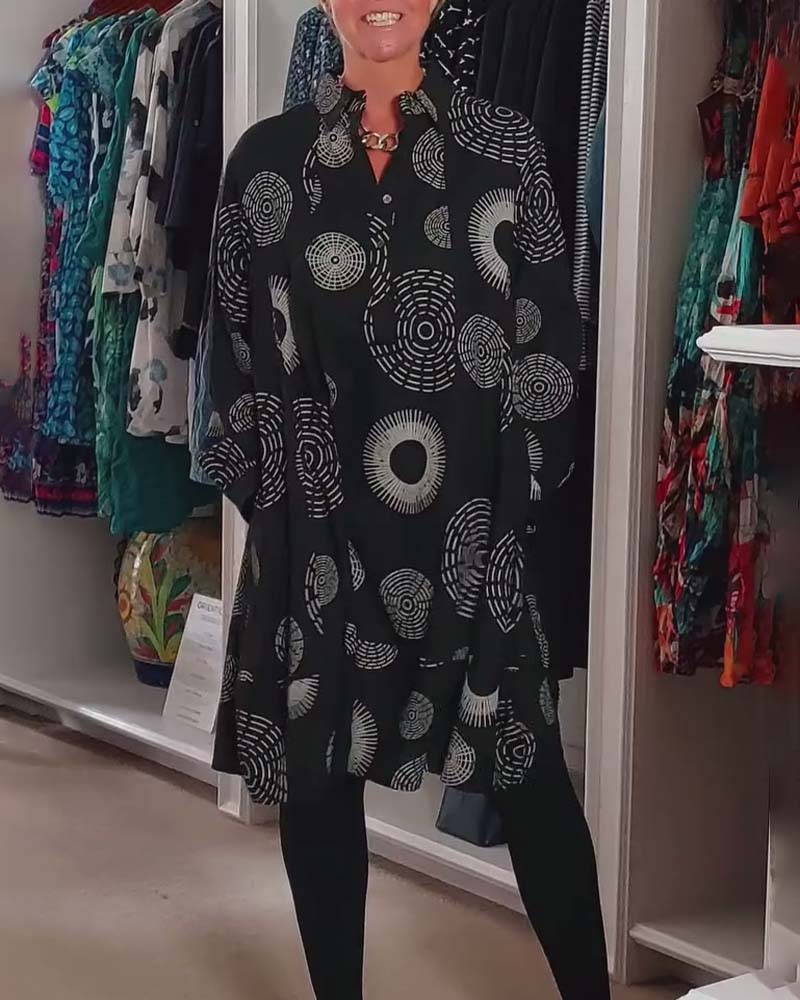 Meliora™ | Casual Geometric Print Dress