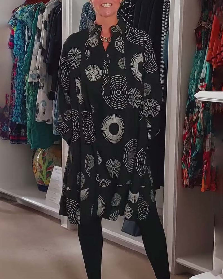 Meliora™ | Casual Geometric Print Dress