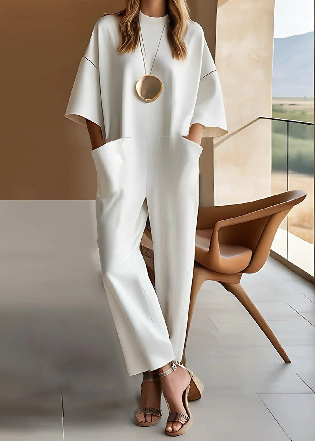 Emmy™ |  Elegant Short-Sleeve Jumpsuit