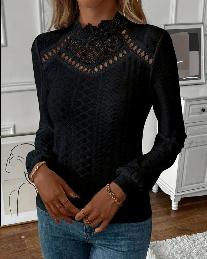 Corvessa™ | Classic Lace Long Sleeve Top