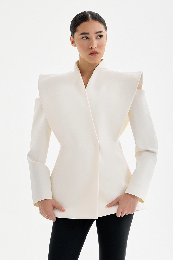 Valeria™ | Sculptural Shoulder Blazer