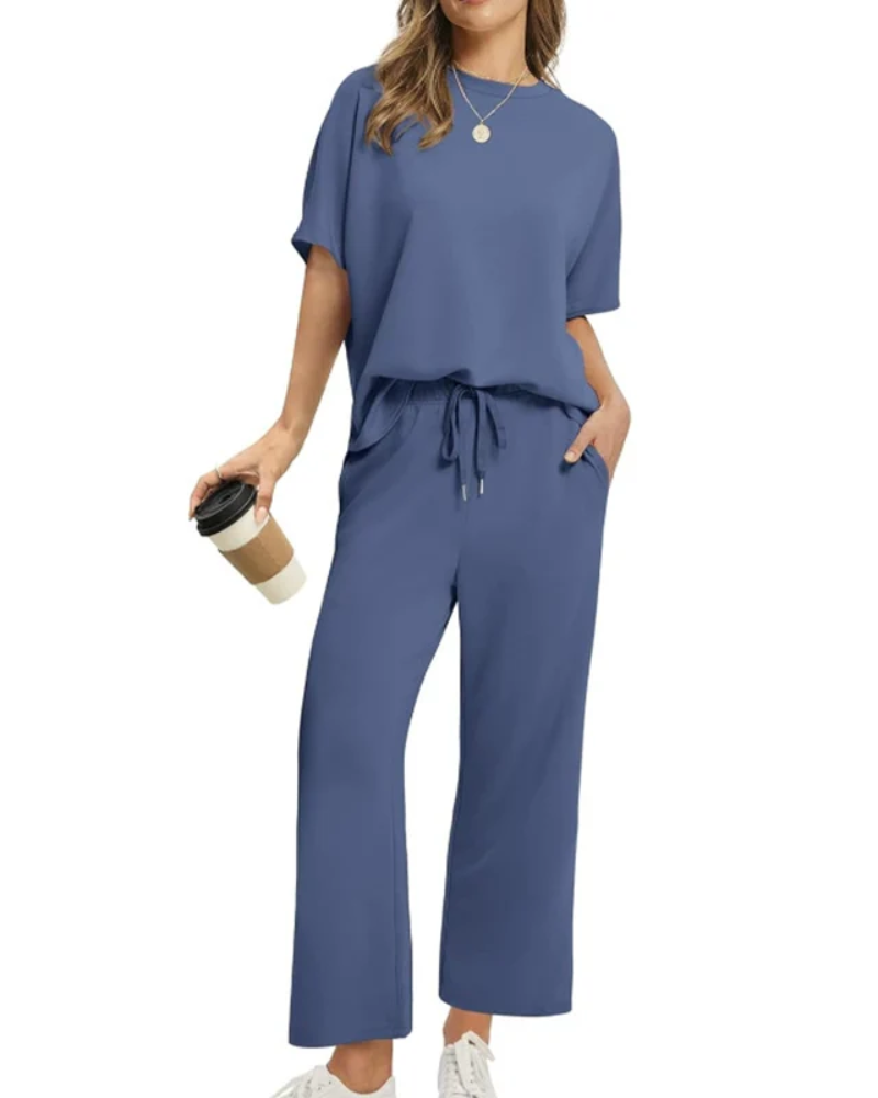 Velora™ | Soft Casual Top & Pants Set