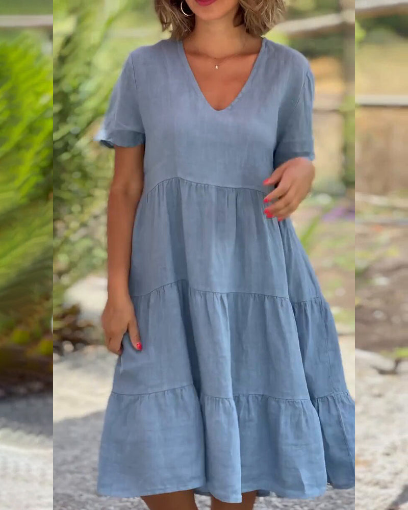 Orvella™ | Timeless V-Neck Dress