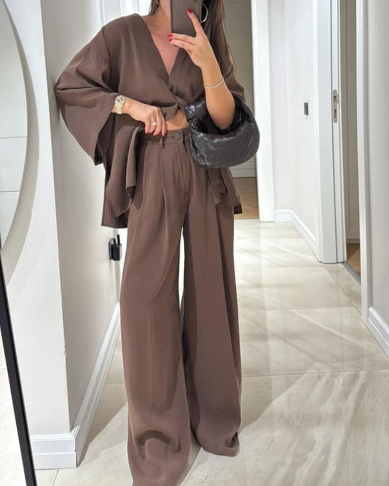 Nigella™ | Cozy V-Neck Set