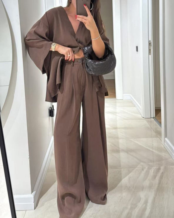 Nigella™ | Cozy V-Neck Set