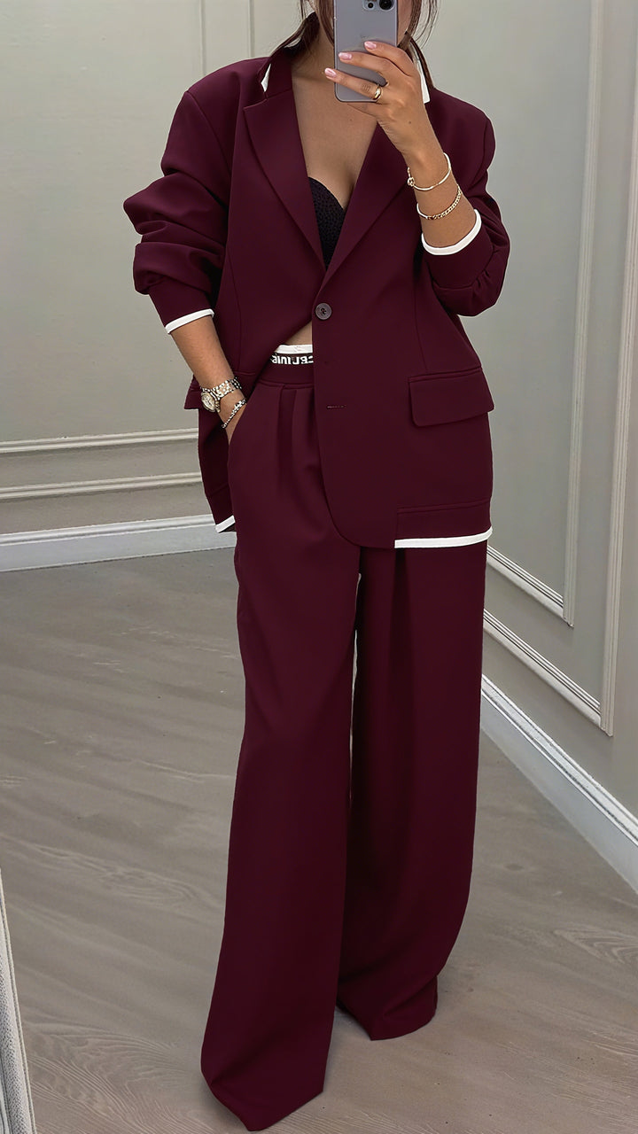 Orvaya™ | Collar Jacket & Pants Suit