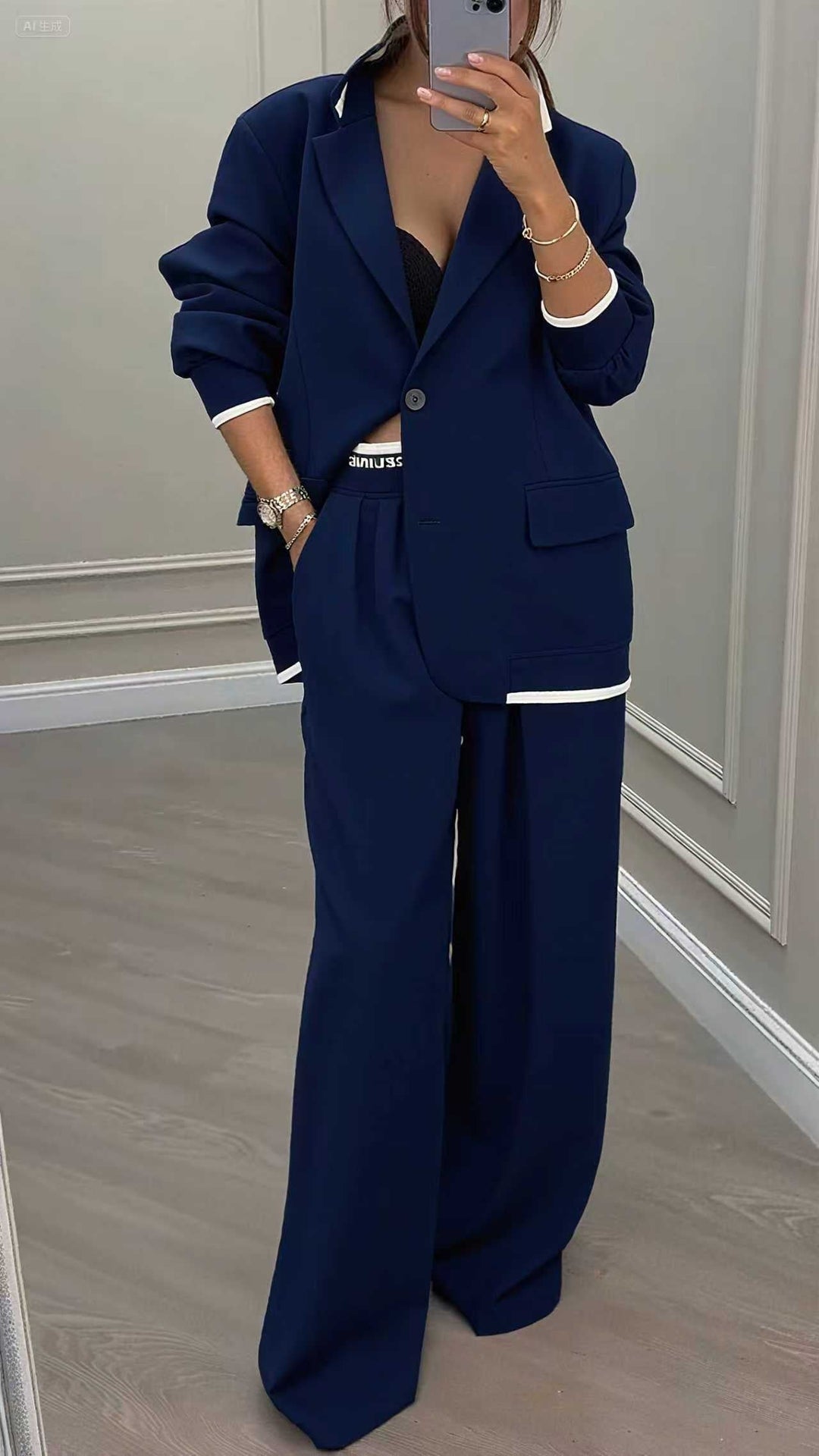 Orvaya™ | Collar Jacket & Pants Suit