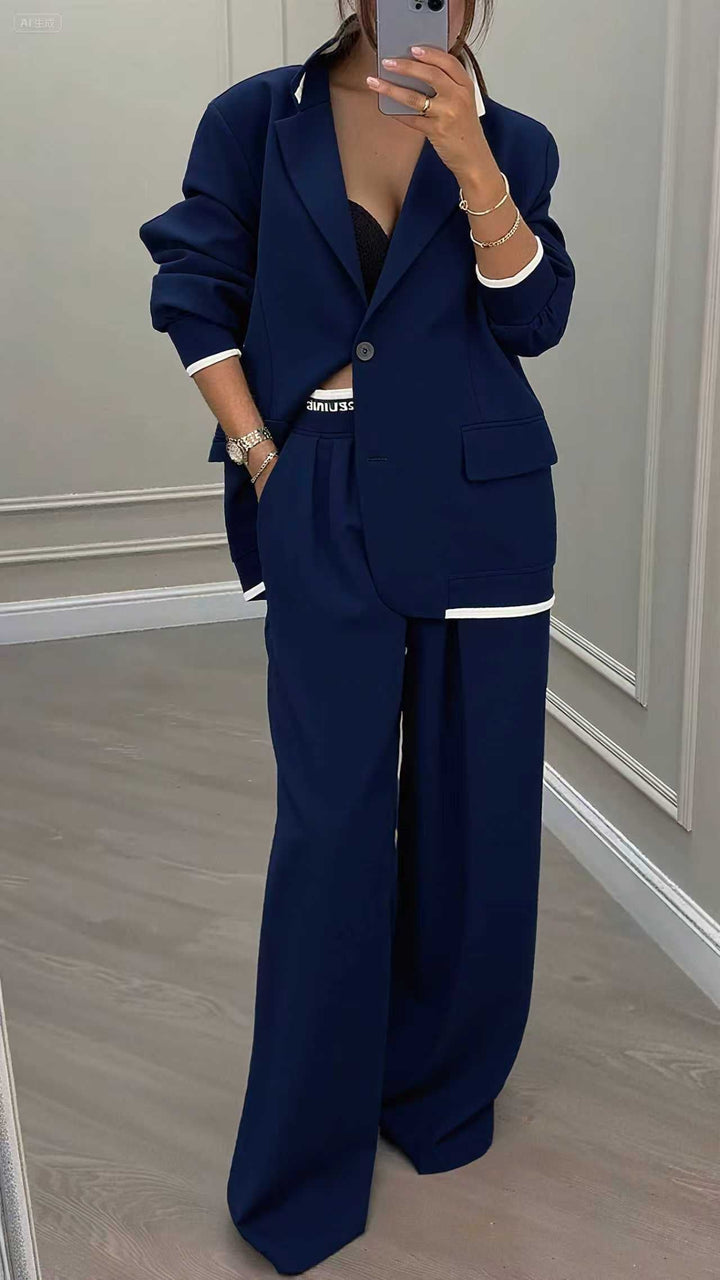 Orvaya™ | Collar Jacket & Pants Suit