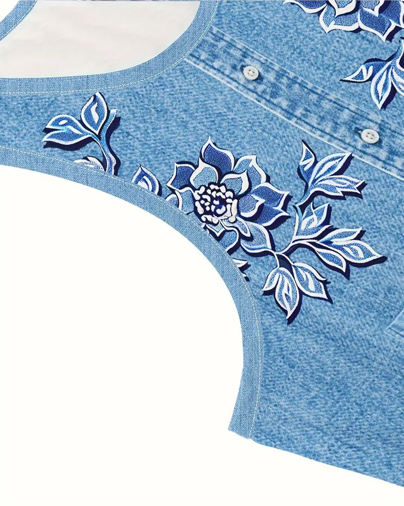 LORELLA™ | Sleeveless Denim Dress