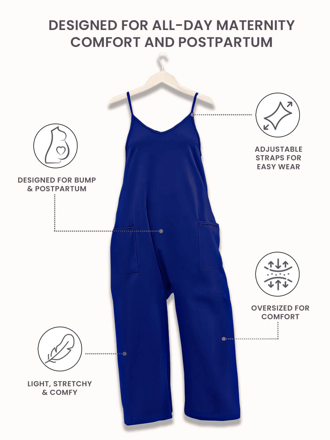 Nerissa - Oversized Maternity and Postpartum Jumpsuit