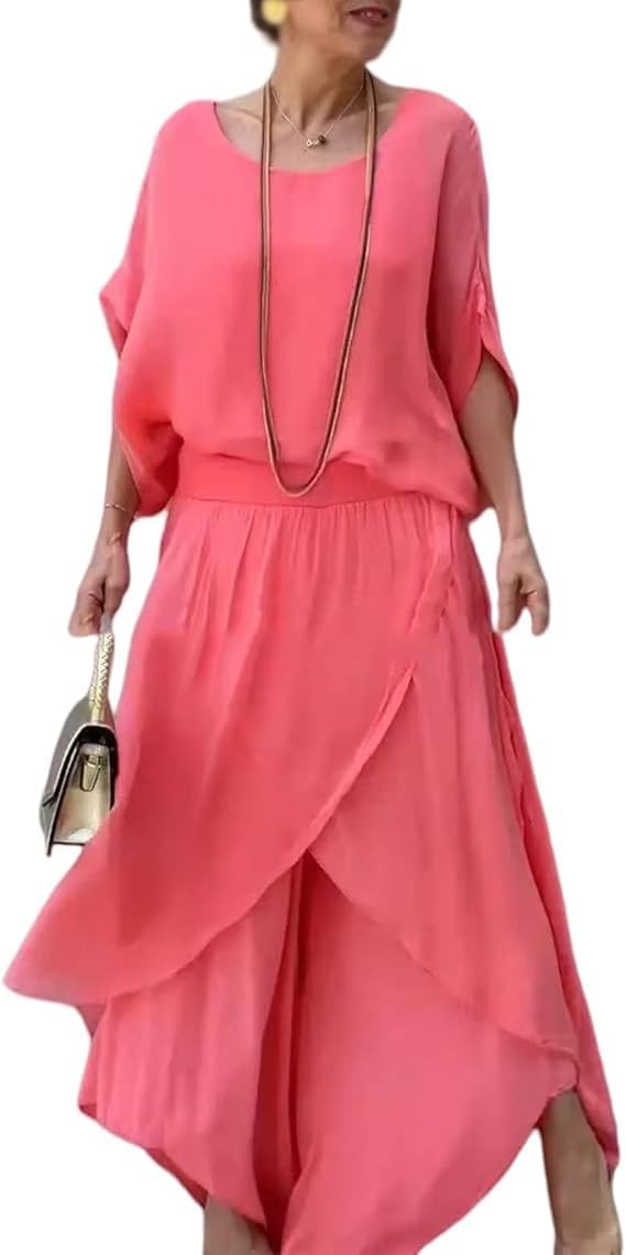 Women's Casual Two Piece Chiffon Set