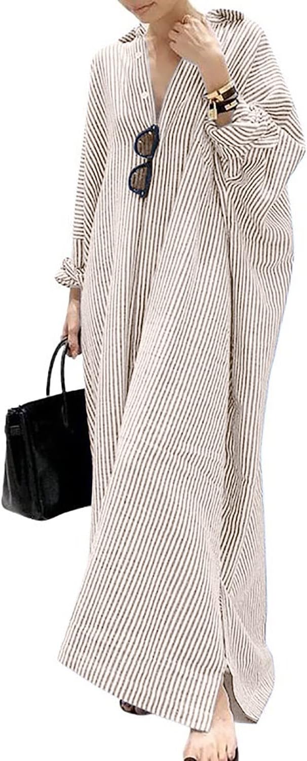 Stripe™ | Long Sleeve Shirt Dress