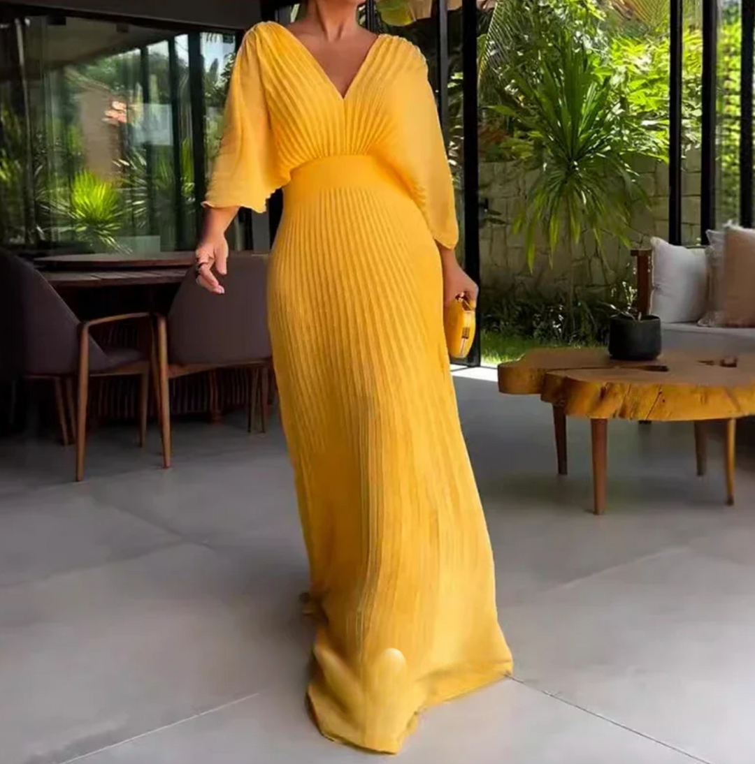 Brenda™ | Graceful Pleated Dress