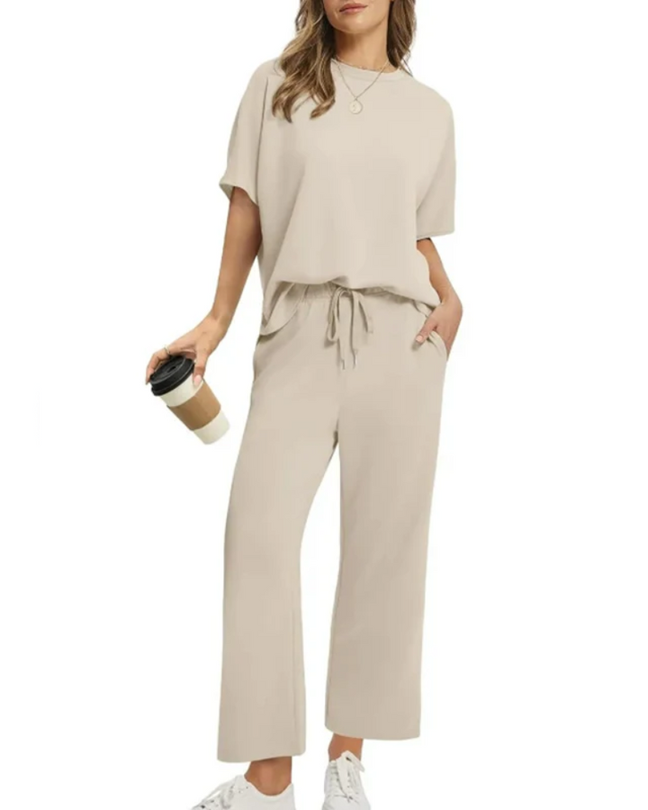 Velora™ | Soft Casual Top & Pants Set
