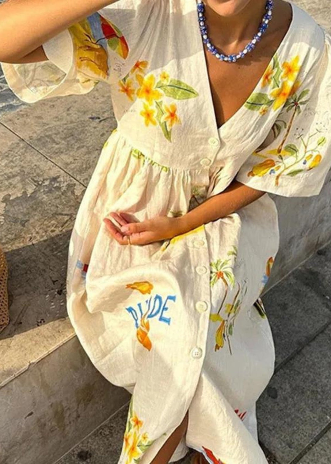 Isla - Mediterranean Breeze Dress