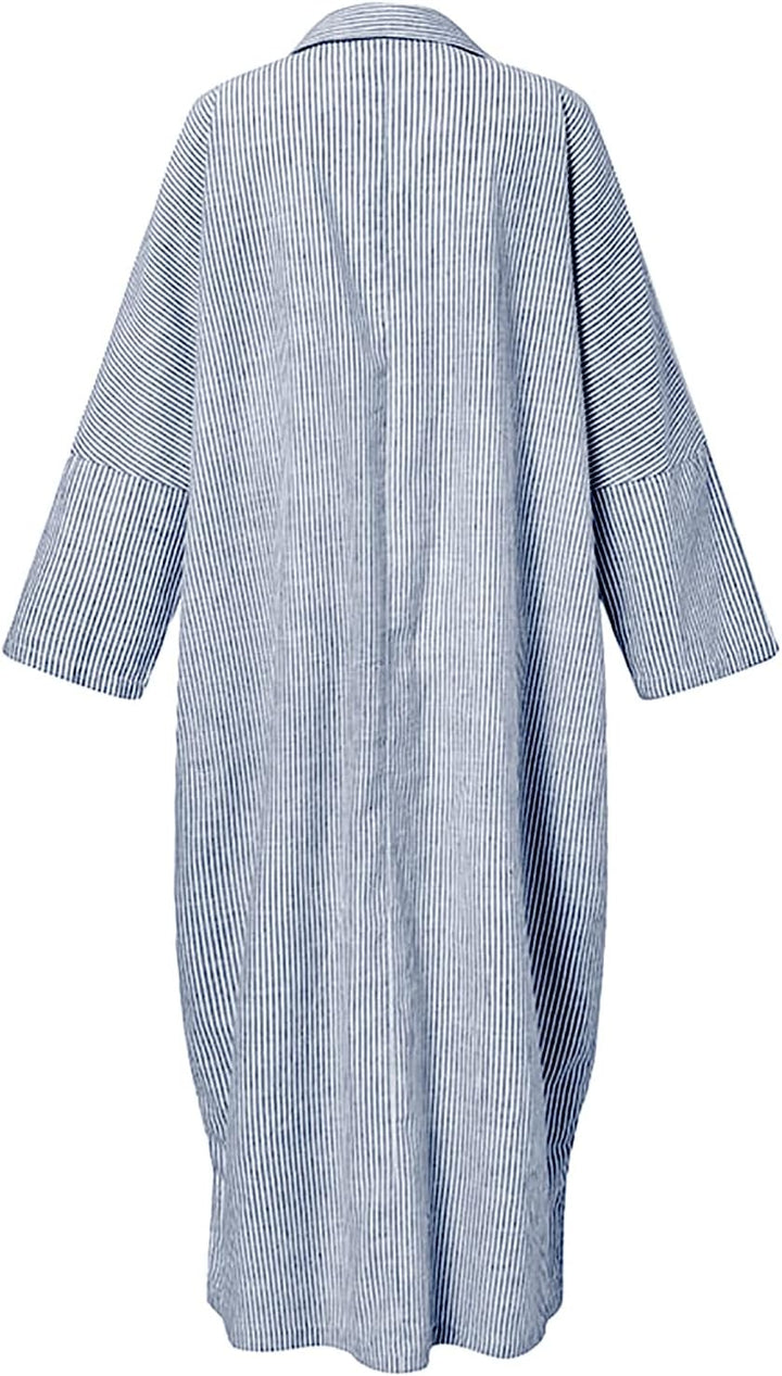 Stripe™ | Long Sleeve Shirt Dress