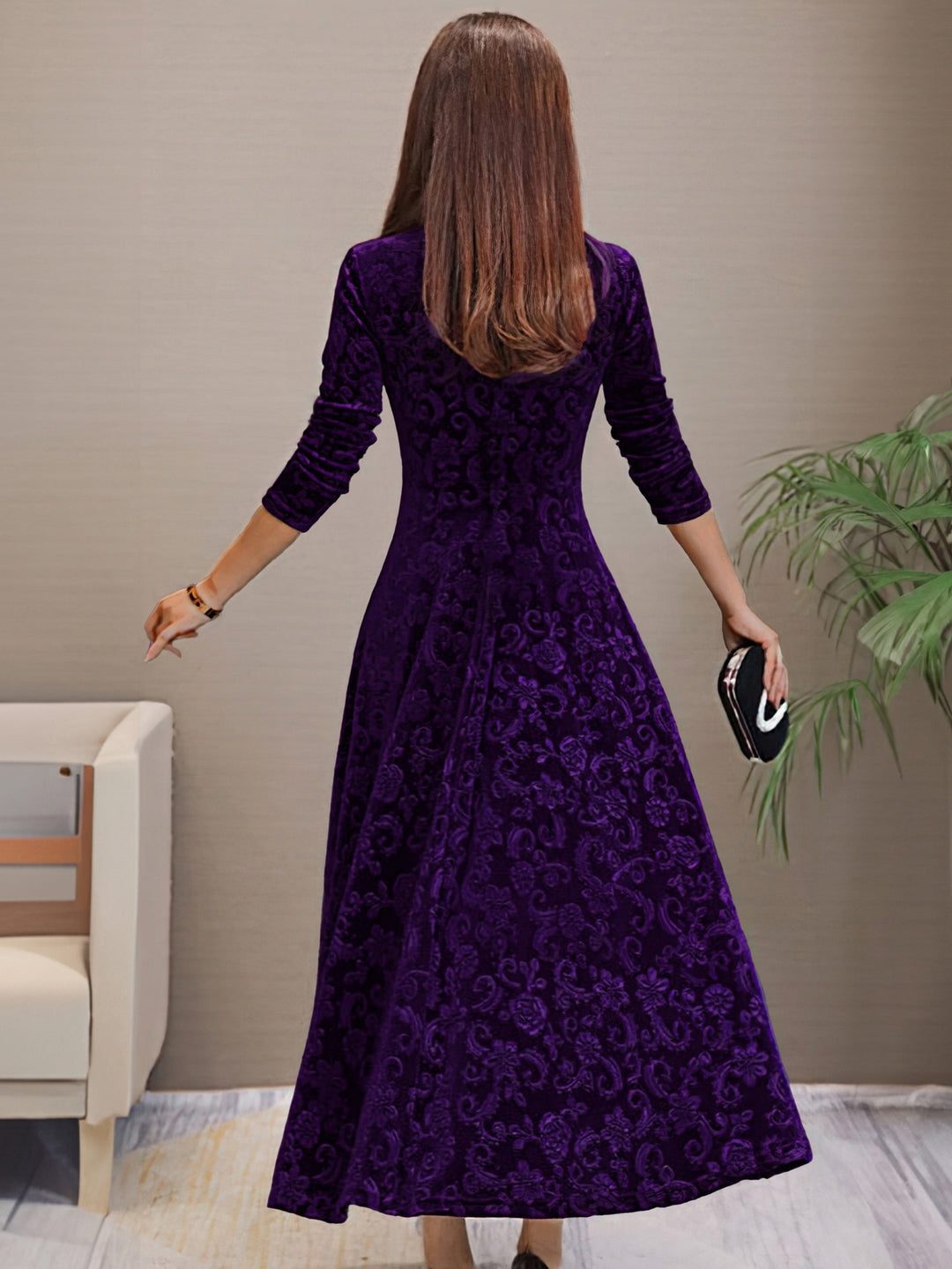 Denise | Holiday Velvet Elegance Dress