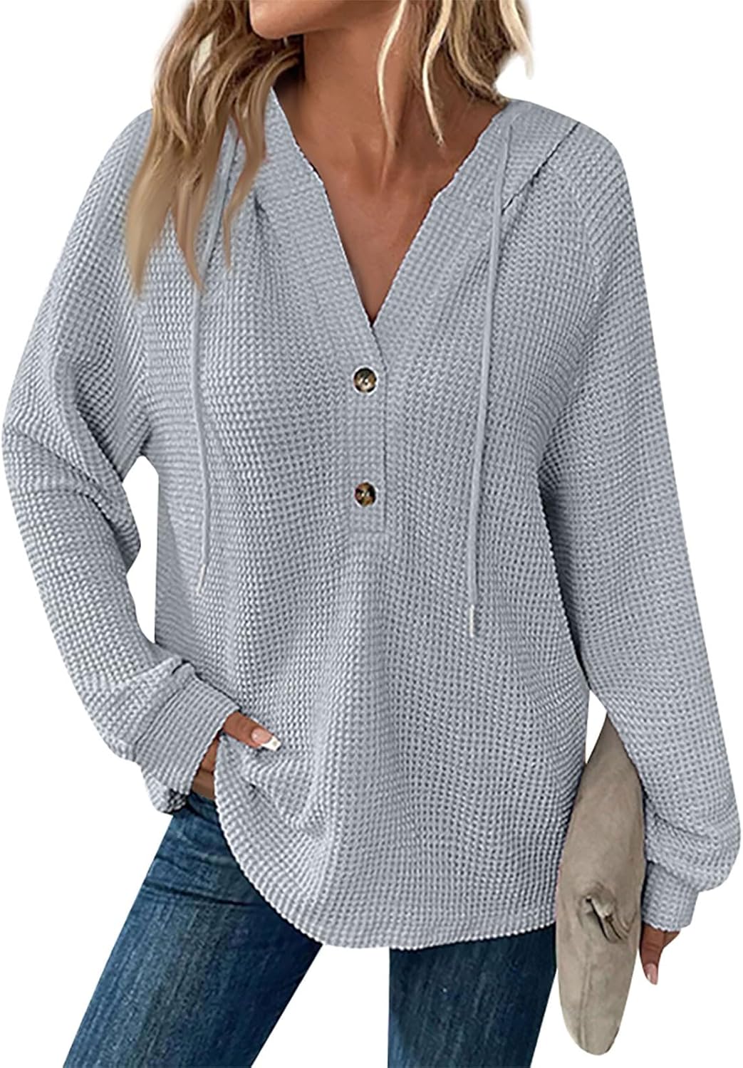 Zyrae™ | Oversized V-Neck Sweat