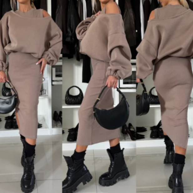 Velorie™ | Sweatshirt & Dress Set