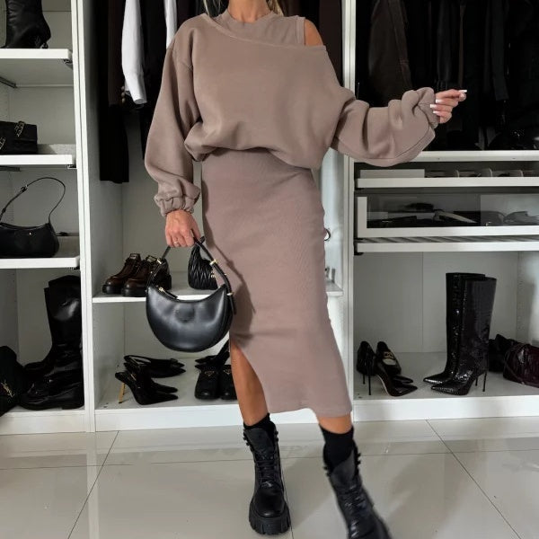 Velorie™ | Sweatshirt & Dress Set