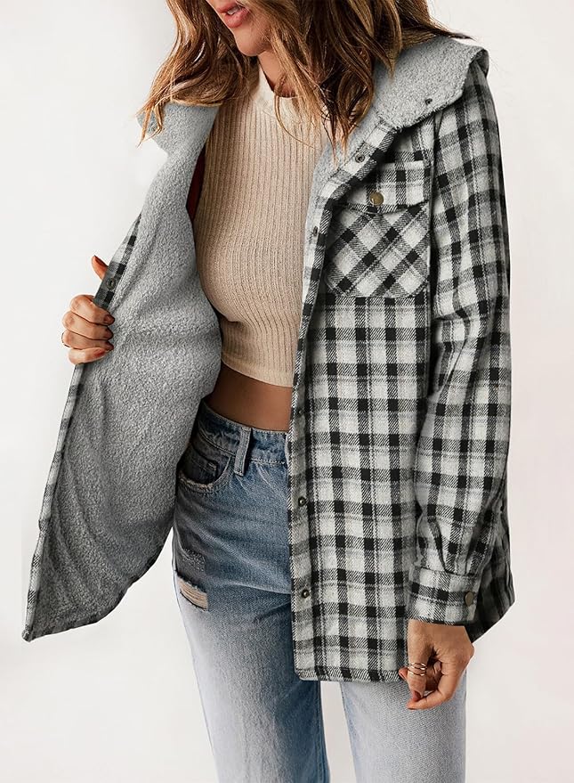 Elvessa Plaid Flanel Jacket