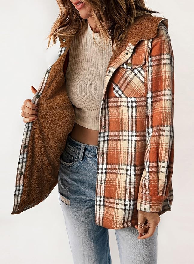 Elvessa Plaid Flanel Jacket