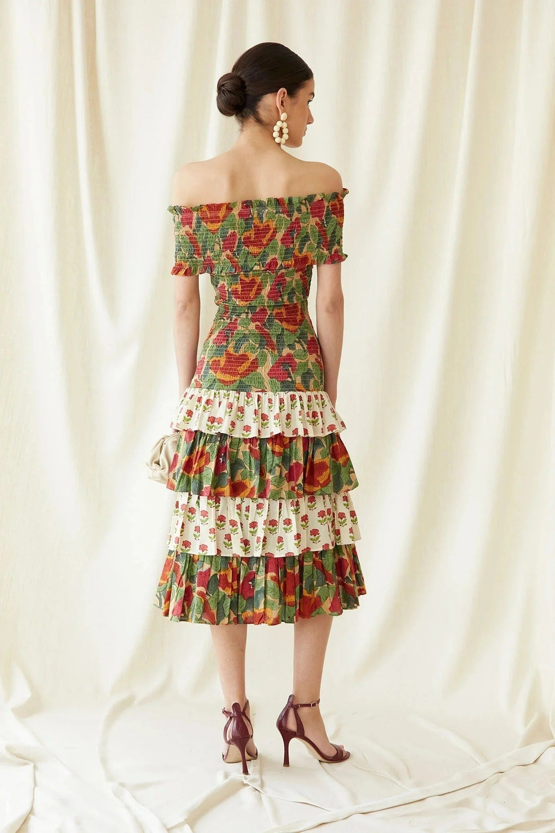 Myrella™ | Luxe Printed Midi Dress