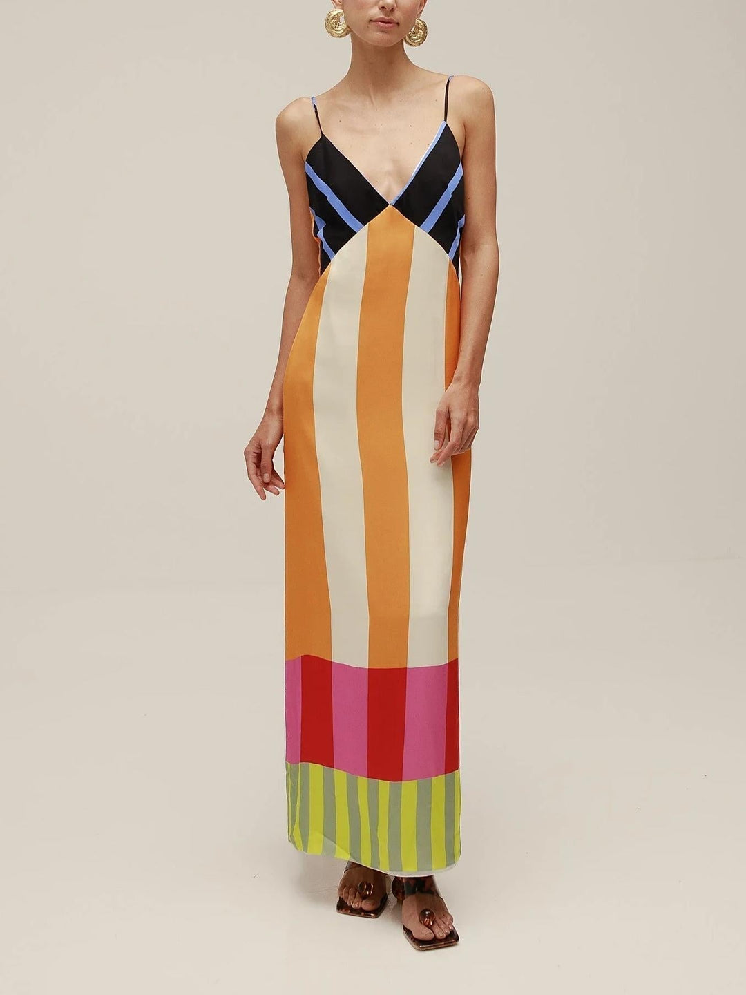 Paloma™ | Elegant Multicolor Maxi Dress
