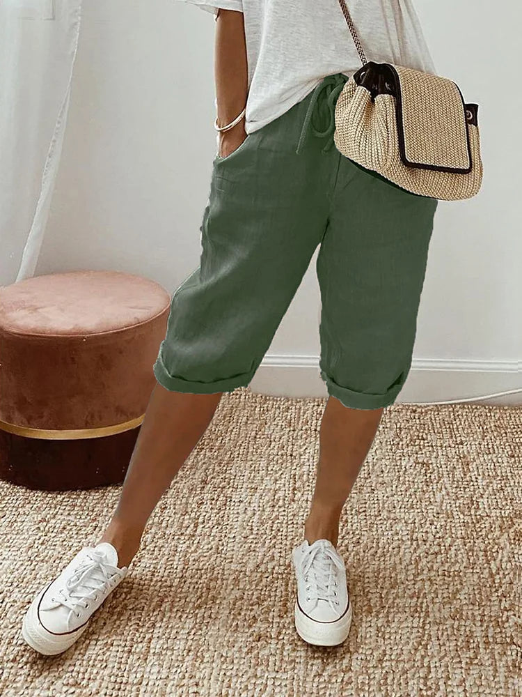 Mel - Cotton-Linen Women’s Shorts