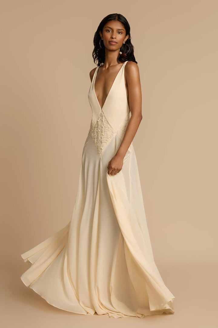 Lavinia™ | Plunging V Maxi Dress